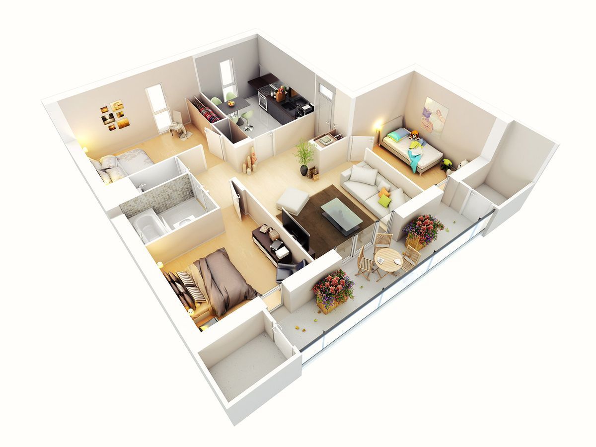 Floorplan 3d проекты