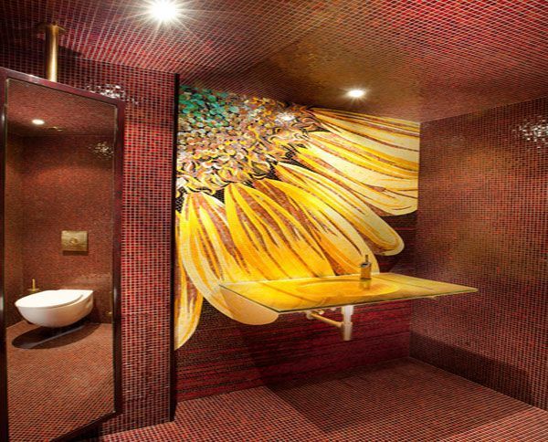 Ванные (с мозаикой) - Дизайн интерьера ванных - с мозаикой